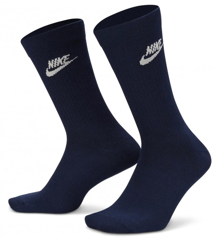 Шкарпетки Nike U NK NSW EVERYDAY ESSENTIAL CR синій, білий, сірий Уні 34-38 Шкарпетки Nike U NK NSW EVERYDAY ESSENTIAL CR синій, білий, сірий Уні 34-38