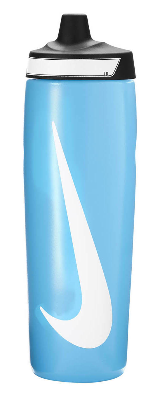 Пляшка Nike REFUEL BOTTLE 24 OZ блакитний, чорний, білий Уні 709 мл (N.100.7666.422.24) Пляшка Nike REFUEL BOTTLE 24 OZ блакитний, чорний, білий Уні 709 мл (N.100.7666.422.24)