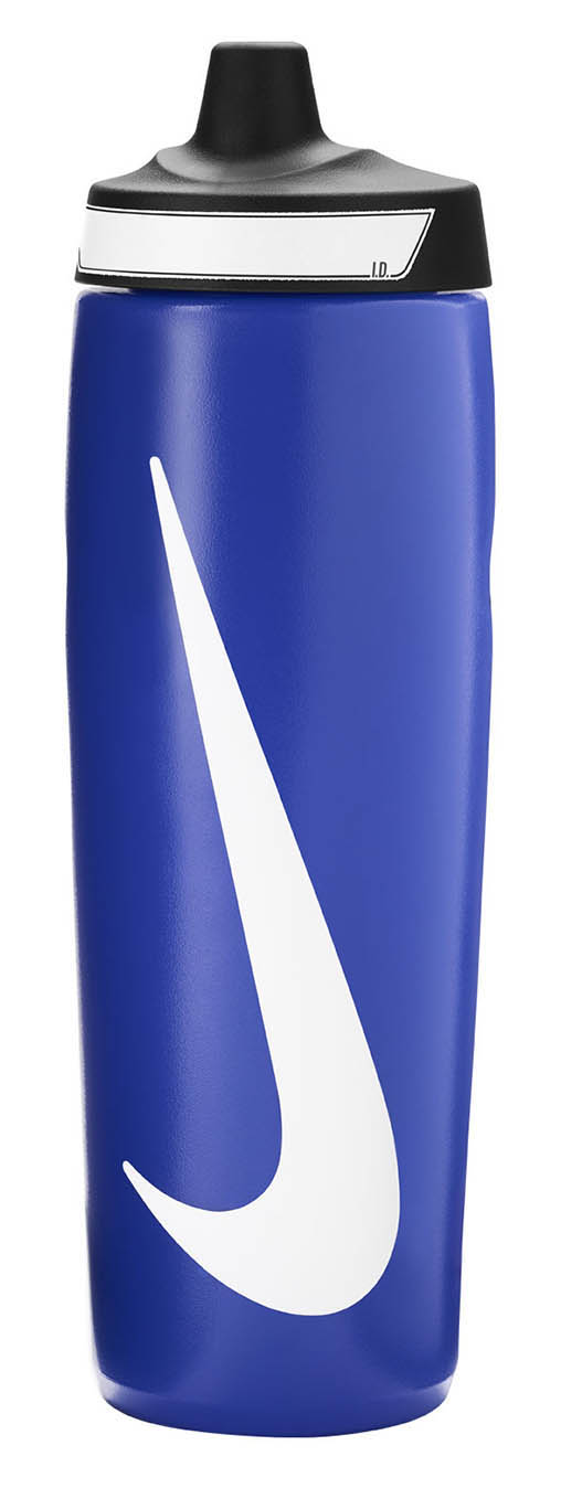 Пляшка Nike REFUEL BOTTLE 24 OZ блакитний, чорний, білий Уні 709 мл Пляшка Nike REFUEL BOTTLE 24 OZ блакитний, чорний, білий Уні 709 мл