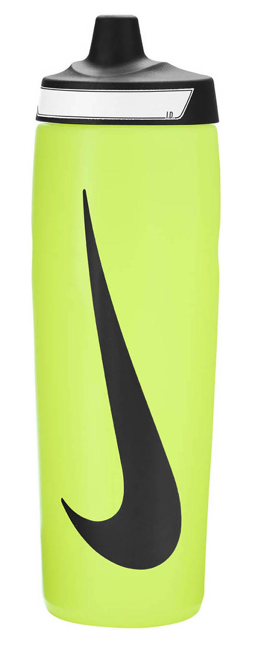 Пляшка Nike REFUEL BOTTLE 24 OZ лимонний, чорний Уні 709 мл Пляшка Nike REFUEL BOTTLE 24 OZ лимонний, чорний Уні 709 мл