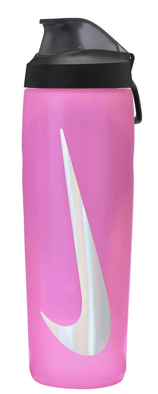 Пляшка Nike REFUEL BOTTLE LOCKING LID 24 OZ рожевий, чорний, сріблястий Уні 709 мл Пляшка Nike REFUEL BOTTLE LOCKING LID 24 OZ рожевий, чорний, сріблястий Уні 709 мл