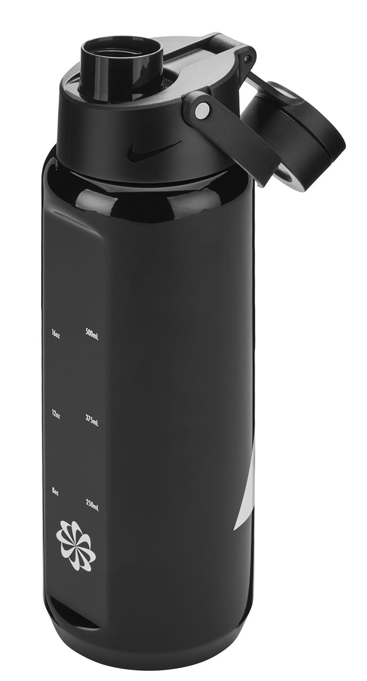 Пляшка Nike TR RENEW RECHARGE CHUG BOTTLE 24 OZ чорний, білий Уні 709 мл Пляшка Nike TR RENEW RECHARGE CHUG BOTTLE 24 OZ чорний, білий Уні 709 мл