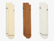 Шкарпетки Nike U J ED CUSH POLY CREW 3PR 144 бежевий, коричневий, білий Уні 42-46. Зображення №5 Шкарпетки Nike U J ED CUSH POLY CREW 3PR 144 бежевий, коричневий, білий Уні 42-46. Зображення №5
