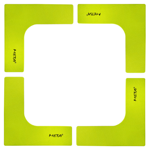 Набор плоских угловых фишек-маркеров Meta Flat Corner Marker Set of 4 лимон Уни 25х25 см Набор плоских угловых фишек-маркеров Meta Flat Corner Marker Set of 4 лимон Уни 25х25 см