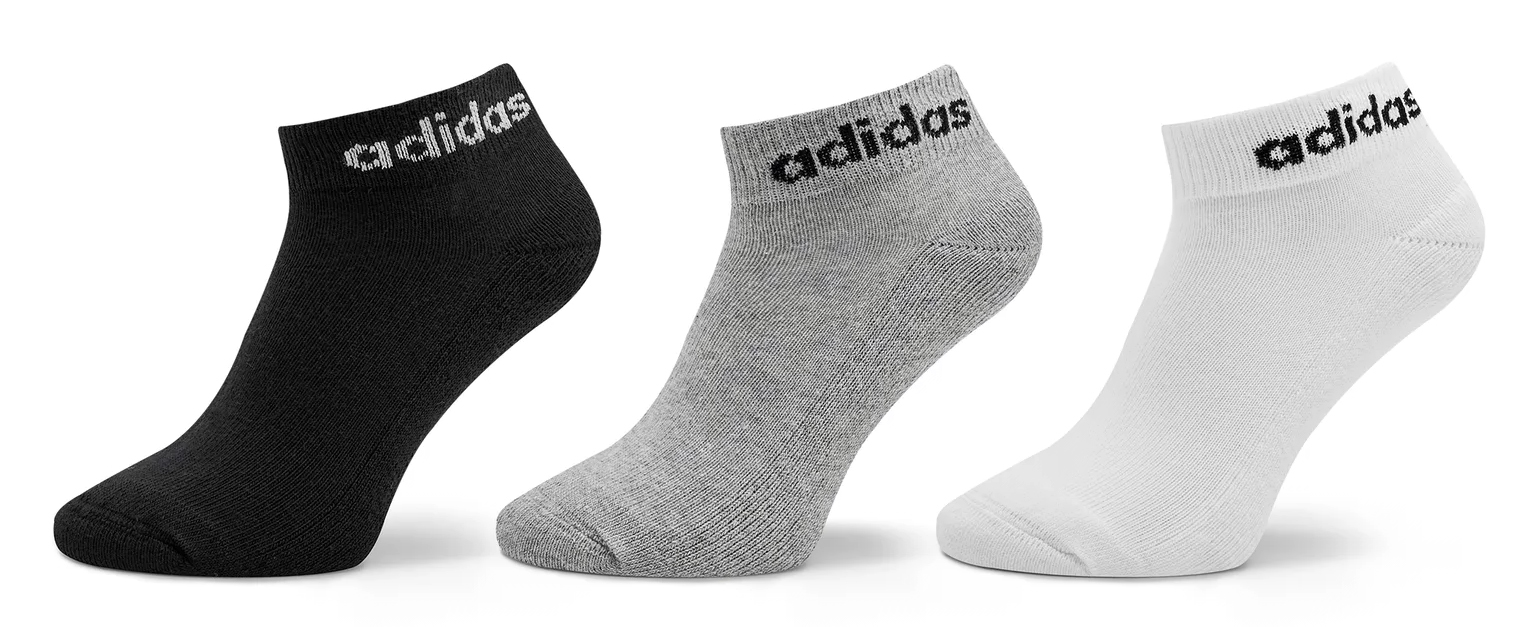 Шкарпетки Adidas C LIN ANKLE 3P білий, чорний, сірий Уні S (37-39) Шкарпетки Adidas C LIN ANKLE 3P білий, чорний, сірий Уні S (37-39)