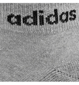 Шкарпетки Adidas C LIN ANKLE 3P білий, чорний, сірий Уні S (37-39). Зображення №5 Шкарпетки Adidas C LIN ANKLE 3P білий, чорний, сірий Уні S (37-39). Зображення №5