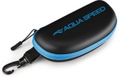Чехол для очков Aqua Speed GOGGLE CASE 0097 черный, голубой Уни 7х19 см. Изображение №2