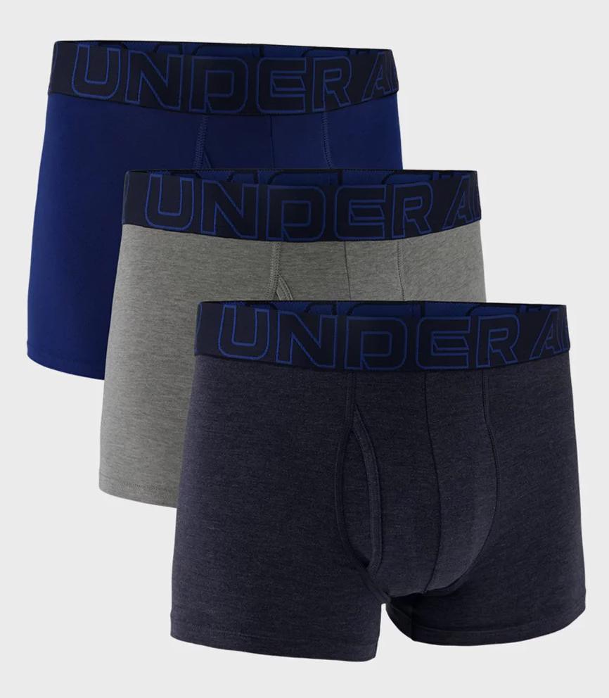 Трусы Under Armour M Perf Cotton 3in синий, серый, темно-синий XL (1383891-410) Трусы Under Armour M Perf Cotton 3in синий, серый, темно-синий XL (1383891-410)