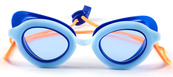 Очки для плавания Speedo KIDS SUNNY G S SHLLS 451 голубой, синий оранжевый Дети OSFM. Изображение №3