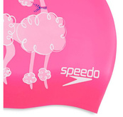 Шапка для плавания Speedo SLOGAN PRT CAP JU/JF/JM розовый, белый Детский OSFM. Изображение №2 Шапка для плавания Speedo SLOGAN PRT CAP JU/JF/JM розовый, белый Детский OSFM. Изображение №2