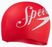Шапка для плавання Speedo SLOGAN PRT CAP AU червоний, білий Уні OSFM. Зображення №6