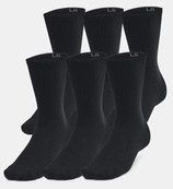 Носки Under Armour Essential 6pk Crew черный Уни MD. Изображение №4