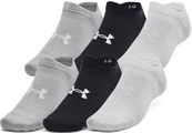 Шкарпетки Under Armour Essential No Show 6pk білий, чорний, сірий Уні XL. Зображення №4 Шкарпетки Under Armour Essential No Show 6pk білий, чорний, сірий Уні XL. Зображення №4