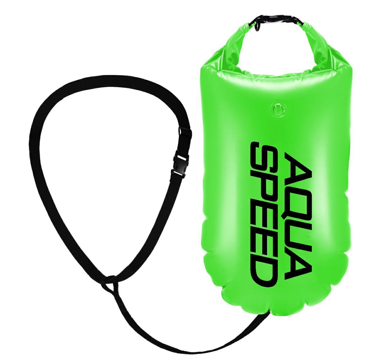 Буй для плавания Aqua Speed Open Water Swim Buoy 61240 салатовый, черный Уни 17 литров Буй для плавания Aqua Speed Open Water Swim Buoy 61240 салатовый, черный Уни 17 литров