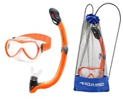 Набір маска і трубка Aqua Speed ALIZE FS + SAMOS 61090 помаранчевий Уні OSFM. Зображення №2