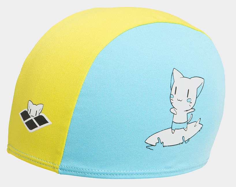 Шапка для плавання Arena FRIENDS KIDS POLYESTER CAP жовтий, блакитний Діт OSFM Шапка для плавання Arena FRIENDS KIDS POLYESTER CAP жовтий, блакитний Діт OSFM