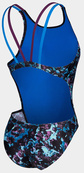 Купальник закритий для жінок Arena ROCKIN SWIMSUIT SWIM TECH MULT чорний, синій, фіолетовий Жін 38. Зображення №2