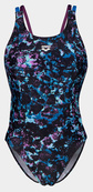 Купальник закритий для жінок Arena ROCKIN SWIMSUIT SWIM TECH MULT чорний, синій, фіолетовий Жін 38. Зображення №4