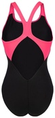 Купальник закритий для жінок Arena DREAMHLINE SWIMSUIT V BACK чорний, фіолетовий, бірюзовий Жін 42. Зображення №3