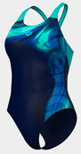 Купальник закритий для жінок Arena DREAMHLINE SWIMSUIT V BACK синій, бірюзовий Жін 36. Зображення №2