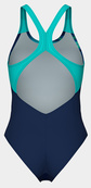 Купальник закритий для жінок Arena DREAMHLINE SWIMSUIT V BACK синій, бірюзовий Жін 36. Зображення №4