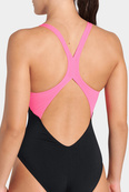 Купальник закритий для жінок Arena DREAMHLINE SWIMSUIT V BACK чорний, фіолетовий, бірюзовий Жін. Зображення №9