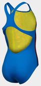 Купальник для дівчат Arena PALETTE SWIMSUIT SWIM PRO BACK блакитний, жовтий, мультикольор Діт. Зображення №3