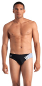 Плавки-сліпи для чоловіків Arena STRIPE SWIM BRIEFS чорний, сірий Чол. Зображення №4