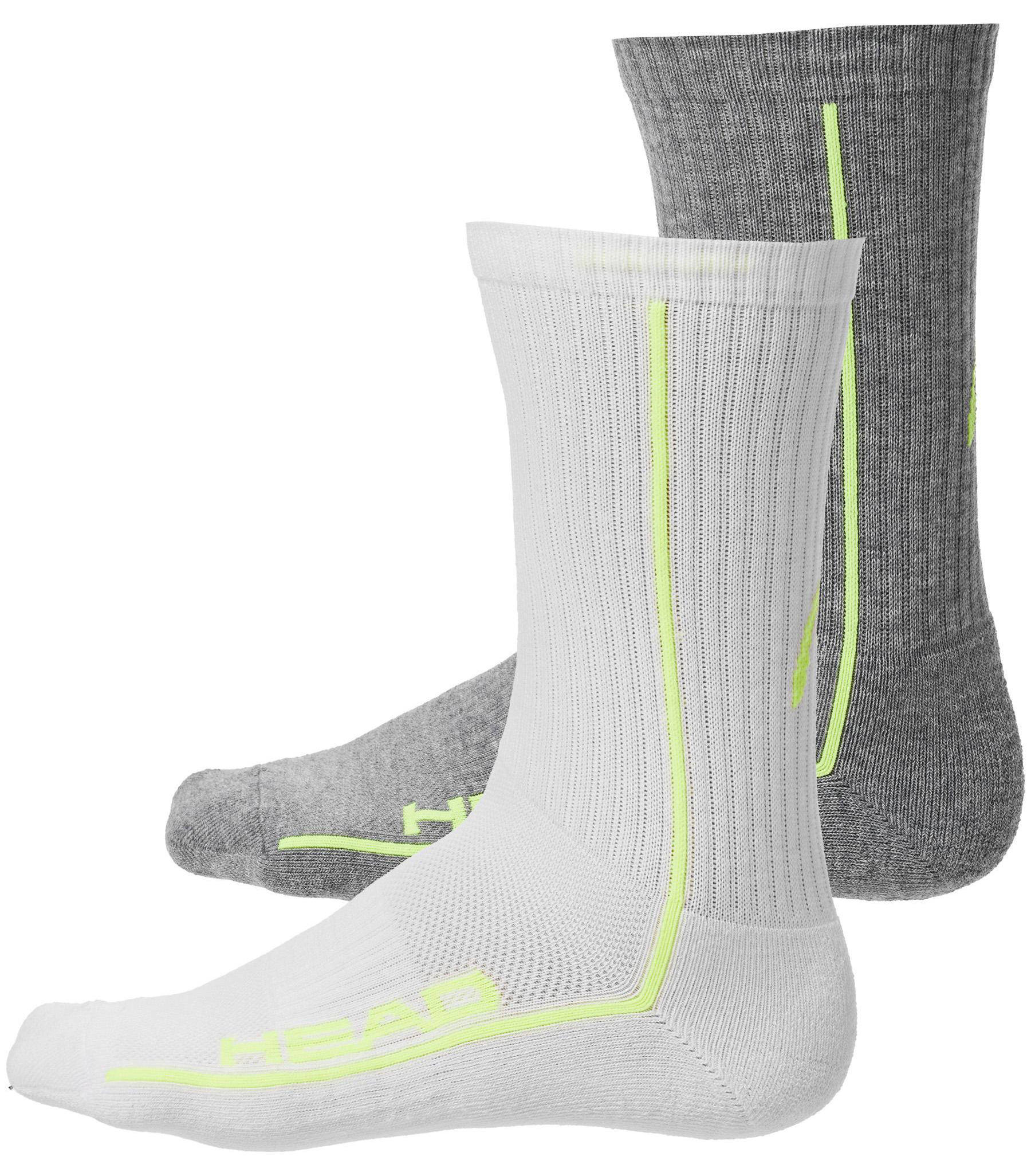 Носки Head ALL SPORTS PERFORMANCE CREW 2P серый, белый Муж 43-46 Носки Head ALL SPORTS PERFORMANCE CREW 2P серый, белый Муж 43-46