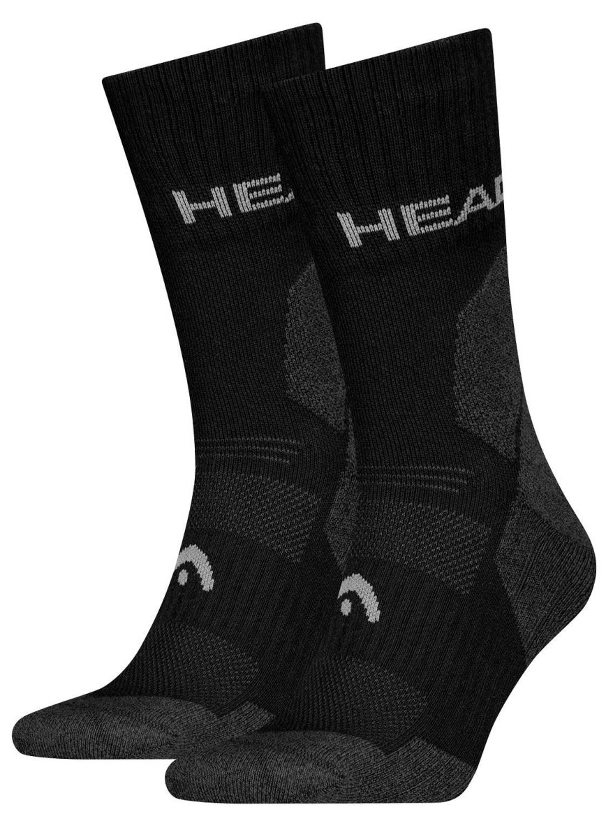Носки Head HIKING ALL CLIMATES CREW 2P черный Размер 43-46 Носки Head HIKING ALL CLIMATES CREW 2P черный Размер 43-46