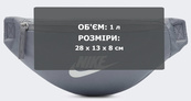 Сумка на пояс Nike NK HERITAGE S WAISTPACK 1L сірий Уні 28x8x13 см (DB0488-084). Зображення №8 Сумка на пояс Nike NK HERITAGE S WAISTPACK 1L сірий Уні 28x8x13 см (DB0488-084). Зображення №8