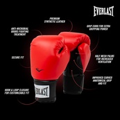 Боксерські рукавиці Everlast PROSTYLE 2 BOXING GLOVE червоний Уні 8 унцій. Зображення №4 Боксерські рукавиці Everlast PROSTYLE 2 BOXING GLOVE червоний Уні 8 унцій. Зображення №4