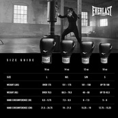Боксерські рукавиці Everlast PROSTYLE 2 BOXING GLOVE чорний Уні 16 унцій. Зображення №6