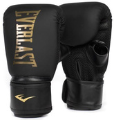 Боксерские перчатки Everlast CARDIO ELITE BAG GLOVES черный, золотой Уни S/M. Изображение №6