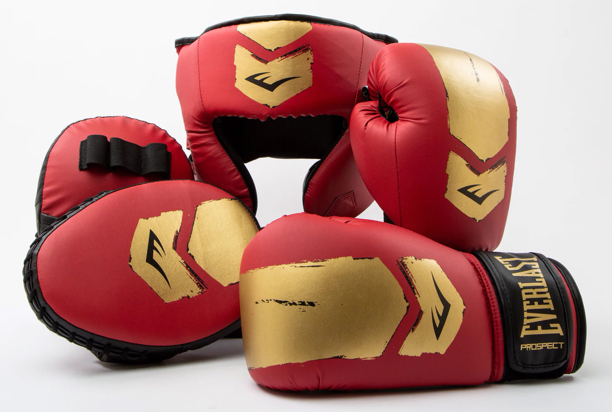 Комплект для боксу Everlast PROSPECT 2 BOXING KIT червоний, золотий Діт OSFM Комплект для боксу Everlast PROSPECT 2 BOXING KIT червоний, золотий Діт OSFM