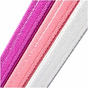 Повязки на голову Adidas Hairbands 3pk розовый, фиолетовый, белый Жен One Size. Изображение №3