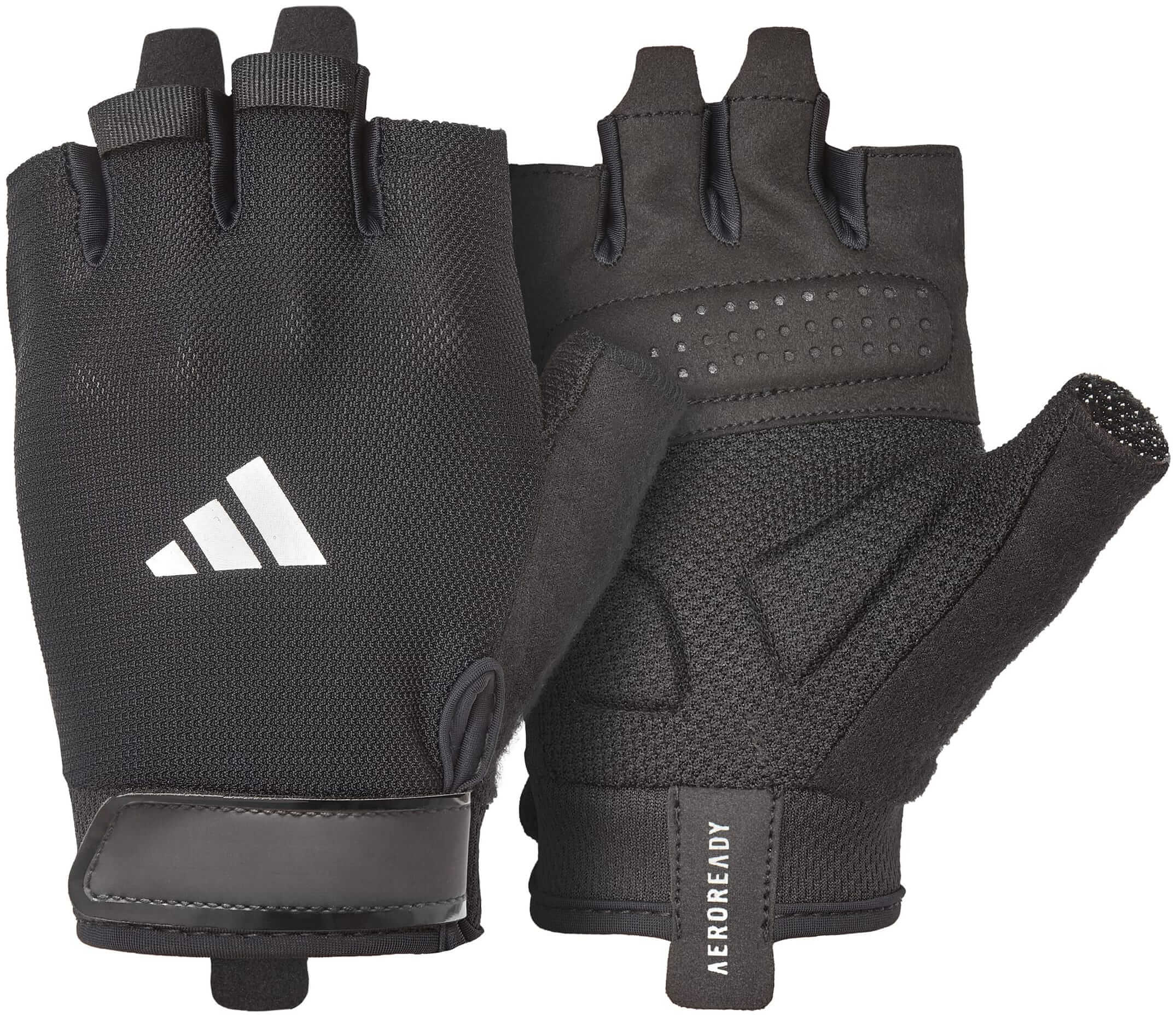 Перчатки для тренировок Adidas Essential Training Gloves черный, белый XS Перчатки для тренировок Adidas Essential Training Gloves черный, белый XS