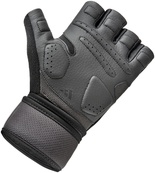 Перчатки для тренировок Adidas Wrist Wrap Training Gloves черный Уни XL. Изображение №4