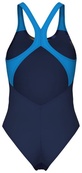Купальник закрытый для женщин Arena DREAMHLINE SWIMSUIT V BACK темно-синий Жен 44. Изображение №3