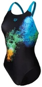 Купальник закритий для жінок Arena VIBRANT SWIMSUIT SWIM PRO BACK чорний Жін 38. Зображення №2