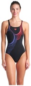 Купальник закрытый для женщин Arena RIPPLES SWIMSUIT U BACK B черный Жен 42. Изображение №4