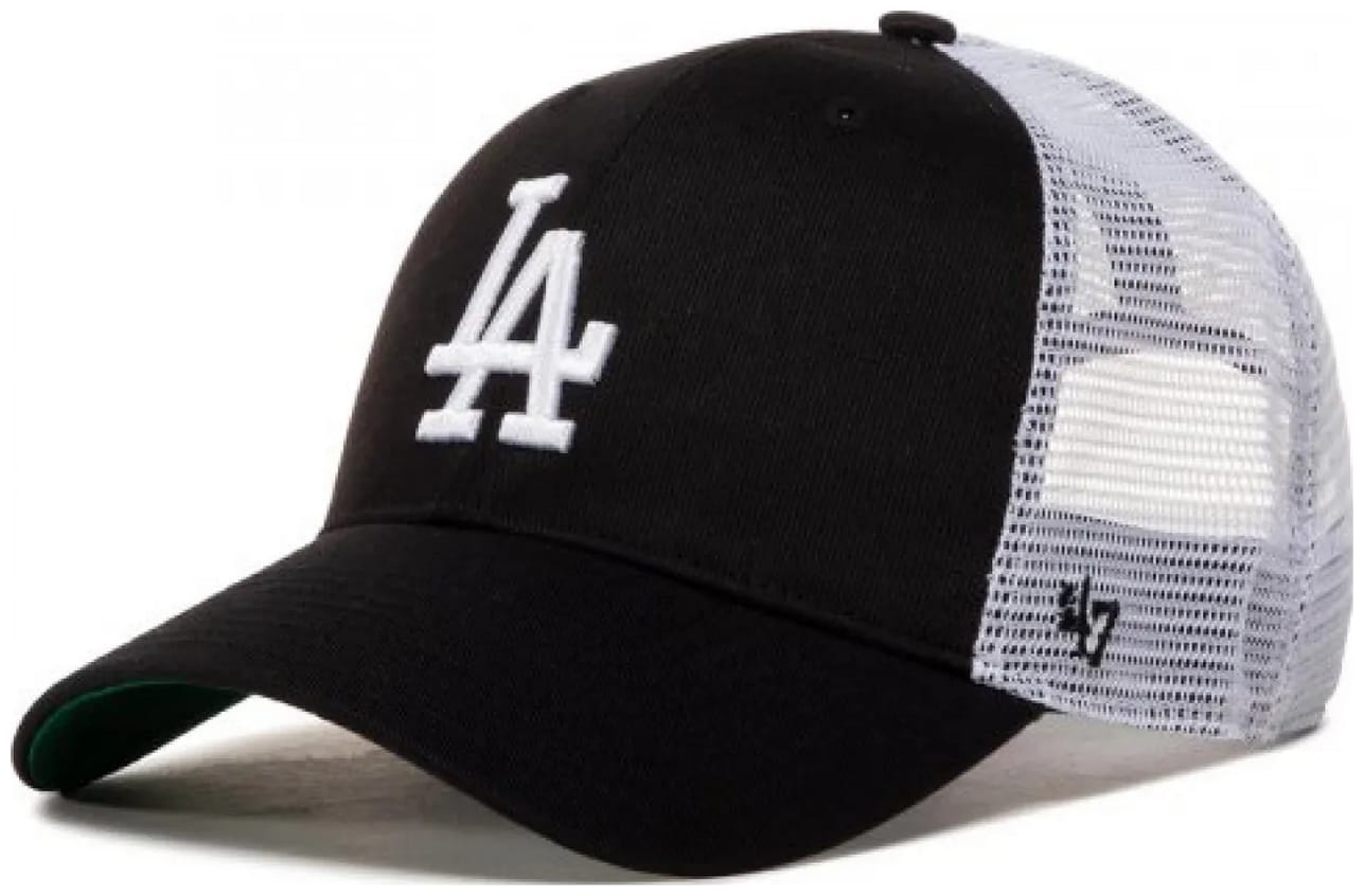 Кепка-тракер 47 Brand LA DODGERS BRANSON MESH черный, белый Уни One Size Кепка-тракер 47 Brand LA DODGERS BRANSON MESH черный, белый Уни One Size