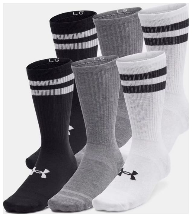Шкарпетки Under Armour Essential 6pk Crew білий Уні SM Шкарпетки Under Armour Essential 6pk Crew білий Уні SM