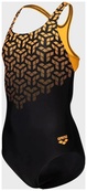 Купальник закритий для дівчат Arena KIKKO V SWIMSUIT SWIM PRO BACK чорний, жовтий Діт 116 см. Зображення №3
