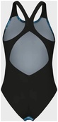 Купальник закритий для жінок Arena BLUE FLOWERS SWIMSUIT V BACK синій, чорний Жін 38. Зображення №2