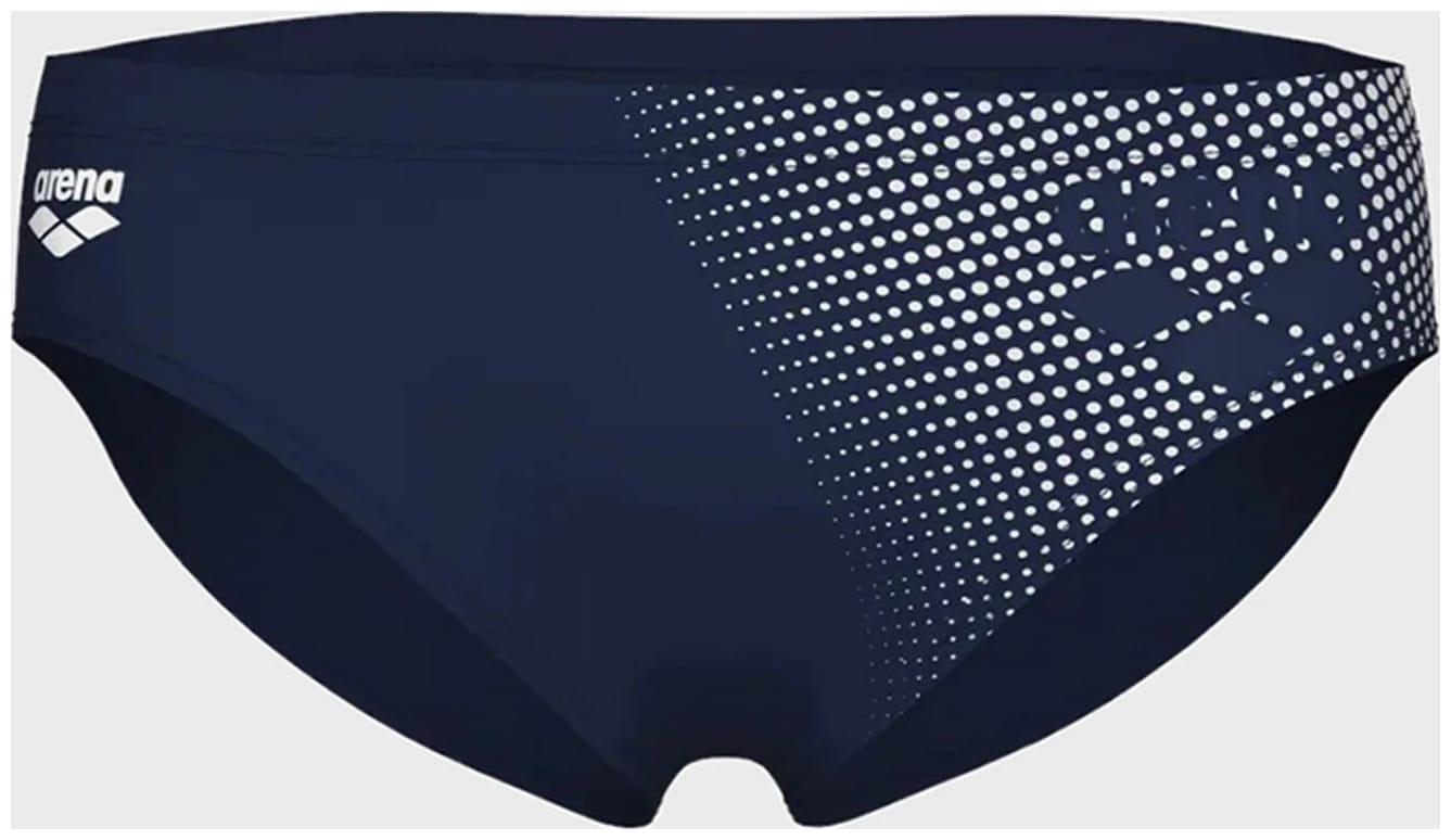 Плавки-слипы для мужчин Arena FOGGY DOTS SWIM BRIEFS темно-синий, белый Чол 85 Плавки-слипы для мужчин Arena FOGGY DOTS SWIM BRIEFS темно-синий, белый Чол 85