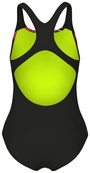 Купальник закритий для дівчат Arena PALETTE SWIMSUIT SWIM PRO BACK кораловий, чорний Діт. Зображення №4