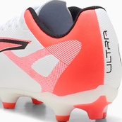 Бутси Puma ULTRA 5 PLAY FG/AG білий, помаранчевий Уні 45. Зображення №6