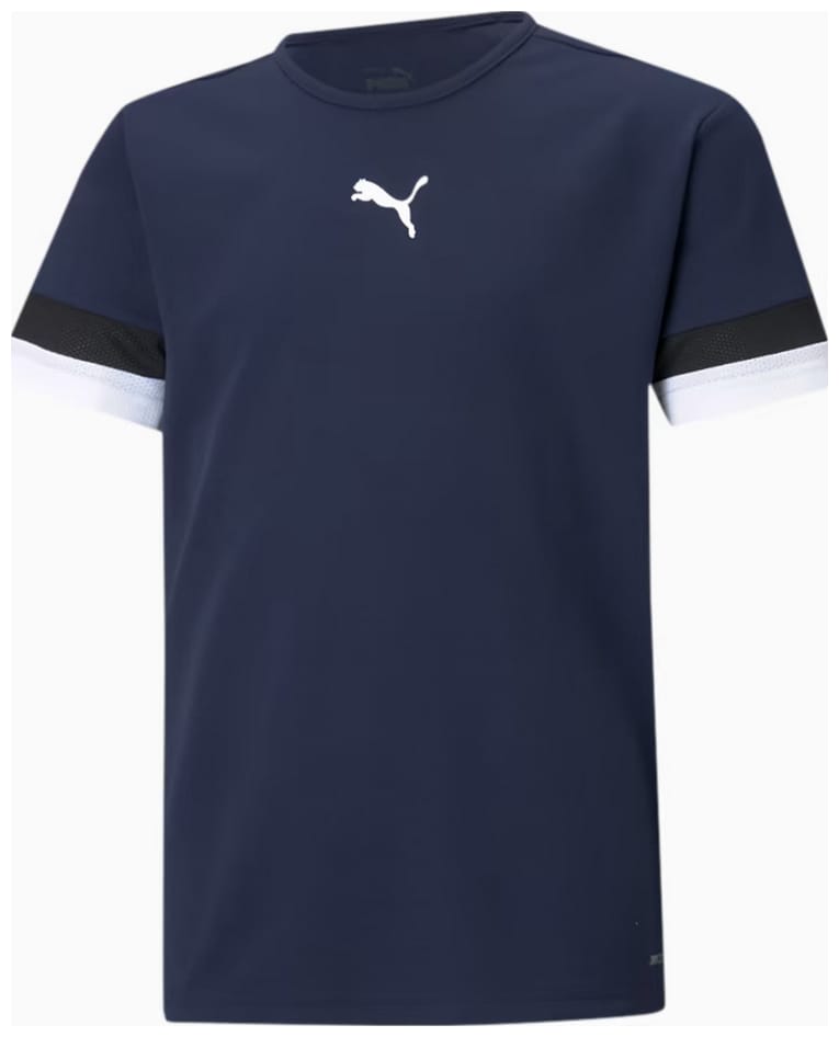 Футболка Puma teamRISE Jersey Jr темно-синій дитячий 128 см (704938-06) Футболка Puma teamRISE Jersey Jr темно-синій дитячий 128 см (704938-06)