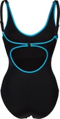 Купальник закритий для жінок Arena TANIA CLIP BACK SWIMSUIT ONE P чорний, блакитний жіночий 48 (005974-580). Зображення №4 Купальник закритий для жінок Arena TANIA CLIP BACK SWIMSUIT ONE P чорний, блакитний жіночий 48 (005974-580). Зображення №4